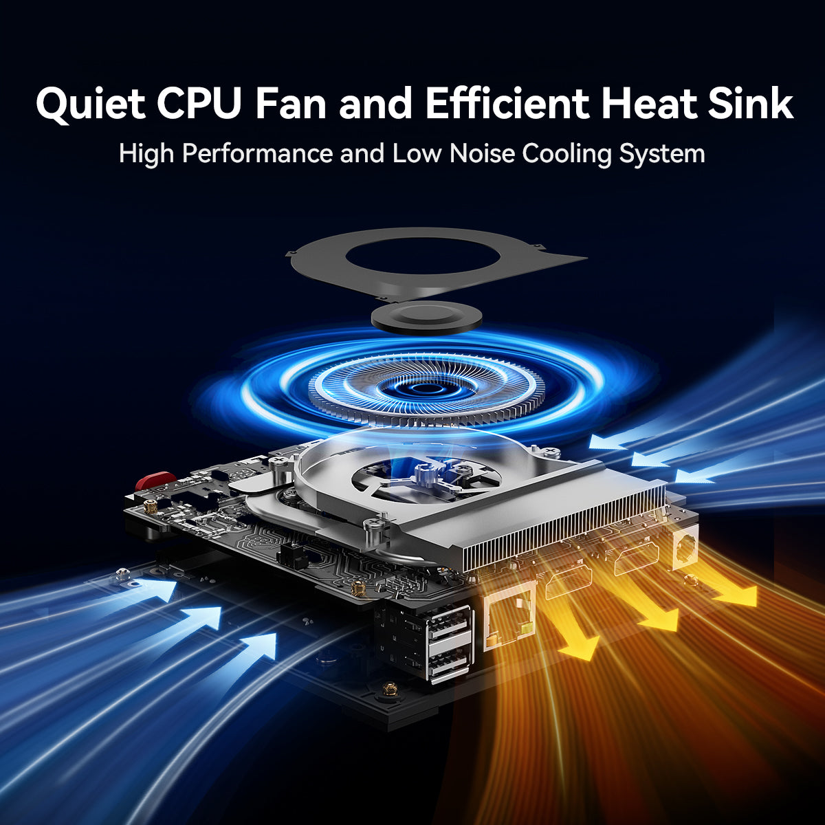 SOAYAN-N2 Mini PC, Windows 11 Pro, 16GB RAM, 512GB SSD, Compact Desktop with Dual 4K Output, WiFi 5