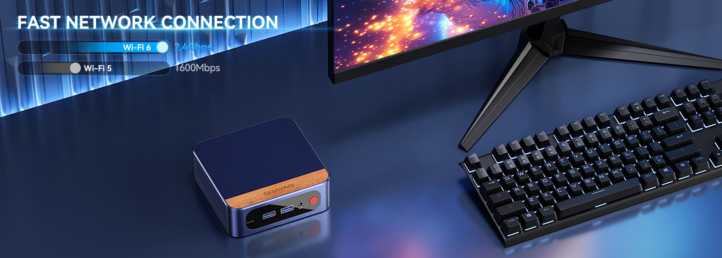 SOAYAN Mini PC - High-Performance, Compact Desktop Computers