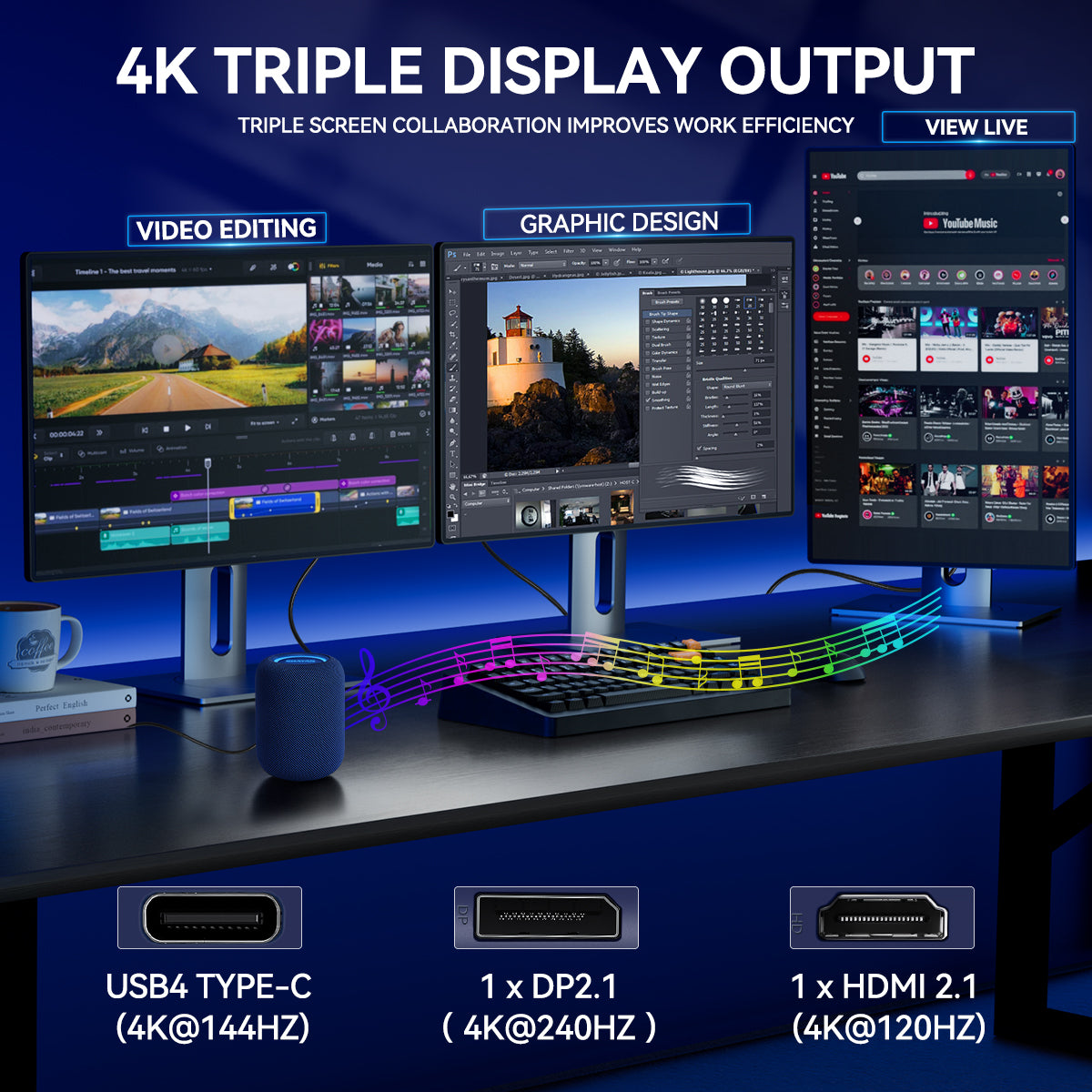 SOAYAN-EXR1 Mini PC, AMD Ryzen 7 8745HS, Radeon 780M, 32GB DDR5, 1TB S